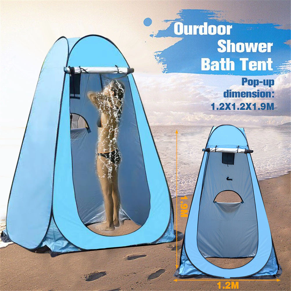 Cheap Goat Tents Pop Up Pod Privacy Nature Tent Changing Room Outdoor Awnings Portable Tarp Shower Camp Toilet Rain Shelter For Camping Accessory   